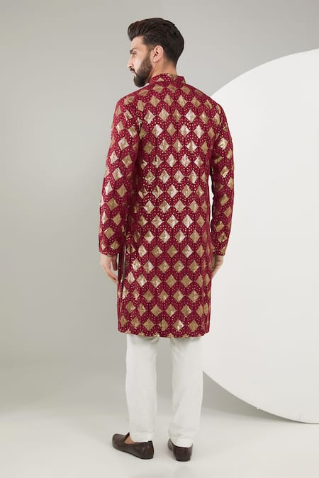 Kasbah Thread & Sequin Work Sherwani Set 