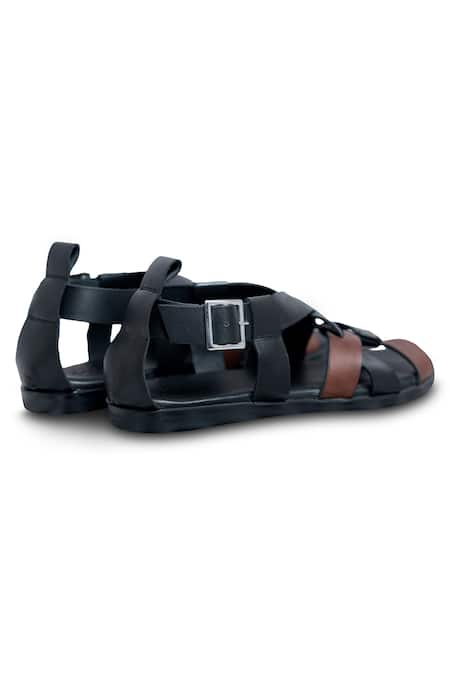 Demeter - Tan leather sandal with ankle strap – Holysouq - Handmade Leather  Creations