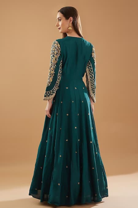 Baidehi Zardozi Work Anarkali With Dupatta 