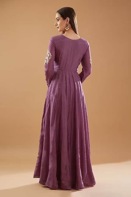 BAIDEHI Yoke Hand Embroidered Anarkali With Dupatta 