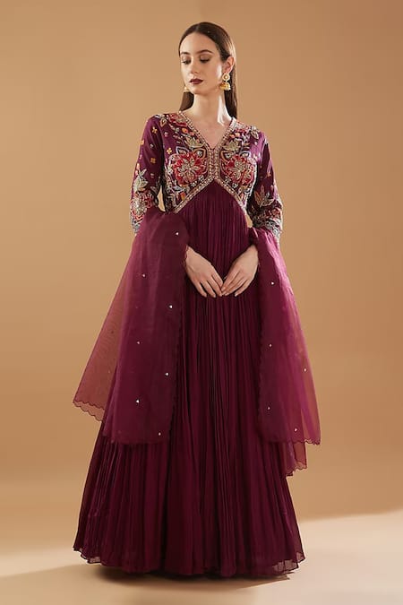 Baidehi Hand Embroidered Anarkali With Dupatta 