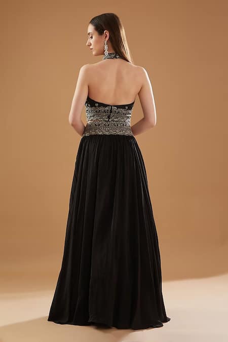 BAIDEHI Hand Embroidered Blouse Lehenga Set 