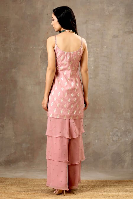 Bbaawri Floral Woven Kurta Sharara Set 