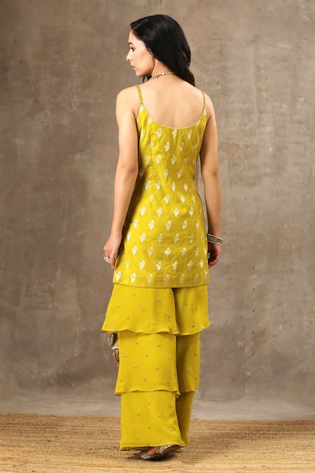 Bbaawri Bouquet Woven Kurta Sharara Set 