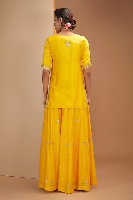 Bbaawri Placement Embroidered Kurta Sharara Set 