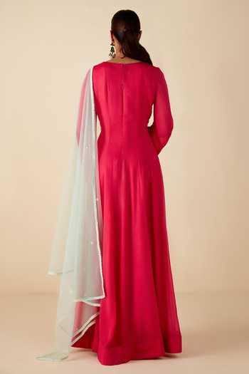 Suruchi Parakh Hand Embroidered Anarkali With Dupatta