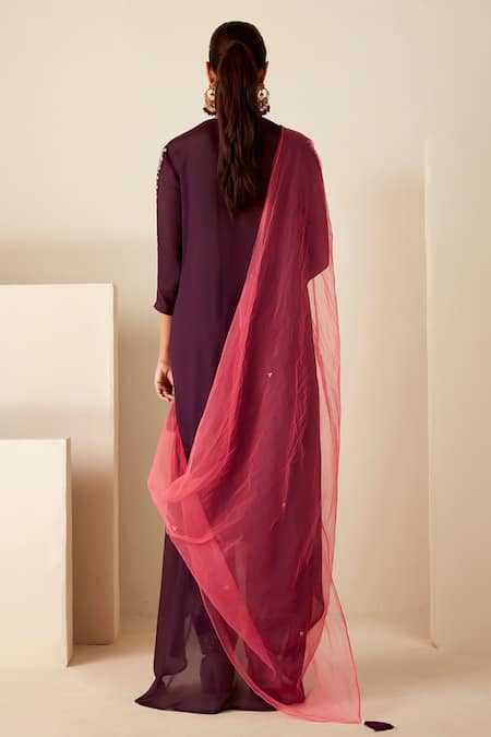 Suruchi Parakh Hand Embroidered Anarkali Set