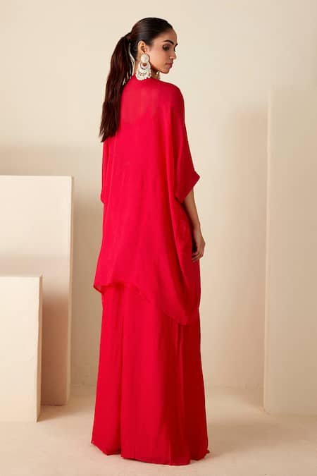 Suruchi Parakh Embroidered Kaftan Kurta Pant Set 