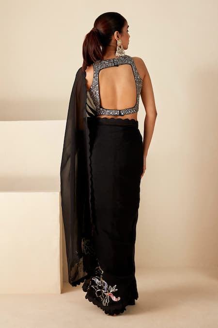 Suruchi Parakh Sequin Work Skirt Saree Set 