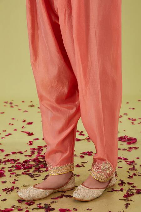 Buy Preeti S Kapoor Pink Organza, Chanderi Gota Patti, Phoolkari Yoke Embroidered Anarkali Set Online at Aza Fashions Buy_Preeti S Kapoor_Pink Organza, Chanderi Gota Patti, Phoolkari Yoke Embroidered Anarkali Set _Online_at_Aza_Fashions