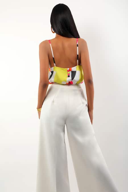 Ranbir Mukherjee Calcutta Cluster Print Top With Pant 