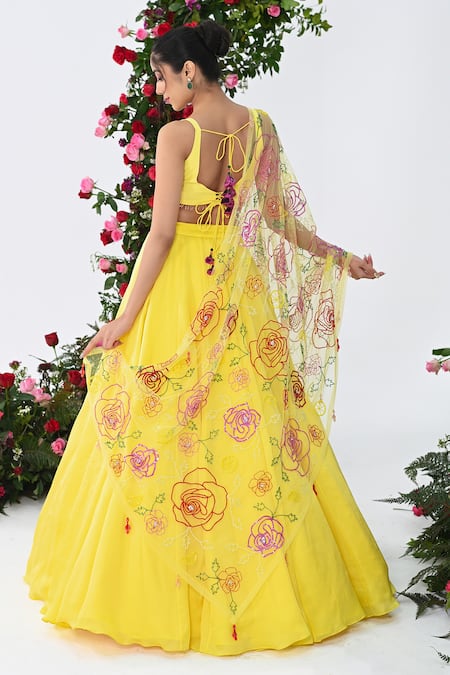 Kiran Kalsi Rosa Garden Lehenga Set 