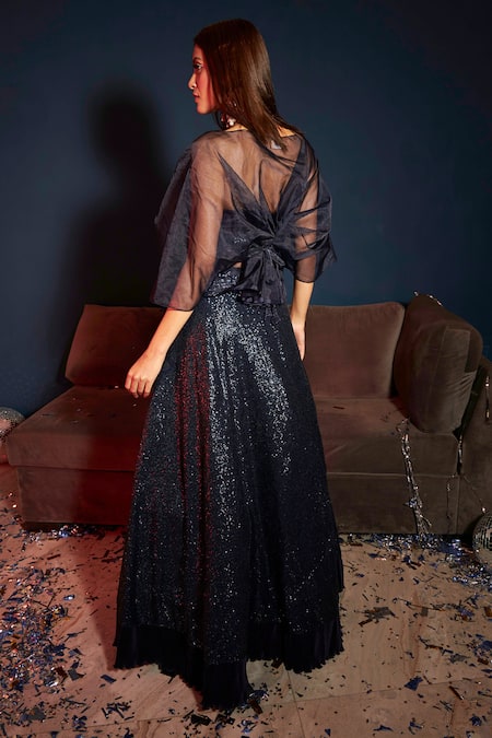 Tasuvure Indes Bedazzling Embroidered Ghaghra & Blouse Set 