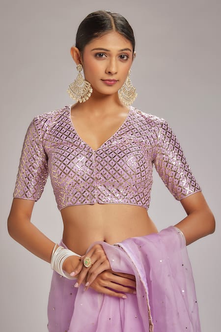 Buy Ranbir Mukherjee Calcutta Purple Organza, Crepe, Georgette Badla Work Saree With Mukaish Blouse Online at Aza Fashions Buy_Ranbir Mukherjee Calcutta_Purple Organza, Crepe, Georgette Badla Work Saree With Mukaish Blouse _Online_at_Aza_Fashions