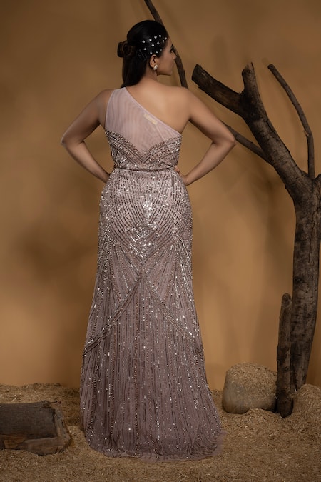 Ambrosia Sequin Hand Embellished Gown 