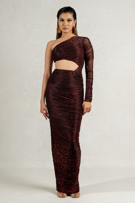 Burgundy Shimmer Dress – bolascreations