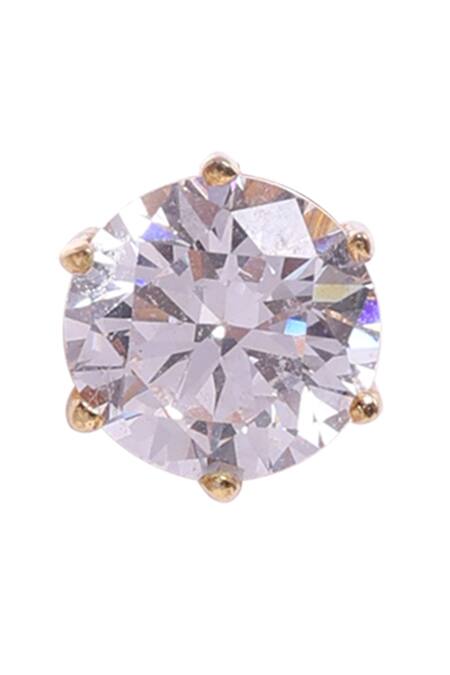 Sica Jewellery_Gold Plated Crystals Circlet Cubic Zirconia Studs _Online_at_Aza_Fashions