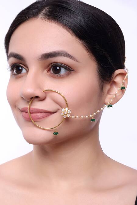 Press Type Designer Nose Pin - Little Fingers India