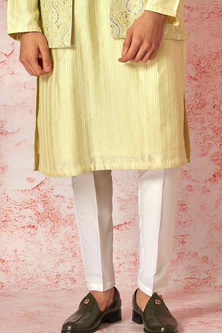 Asuka Green Cotton, Silk Embroidery Ombre Resham Bundi Set Online at Aza Fashions Asuka_Green Cotton, Silk Embroidery Ombre Resham Bundi Set _Online_at_Aza_Fashions