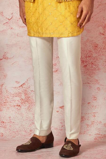 Asuka Yellow Chanderi Silk Beads, Mirrors, Embroidery, Sequins Floral Bundi Kurta Set Online at Aza Fashions Asuka_Yellow Chanderi Silk Beads, Mirrors, Embroidery, Sequins Floral Bundi Kurta Set _Online_at_Aza_Fashions