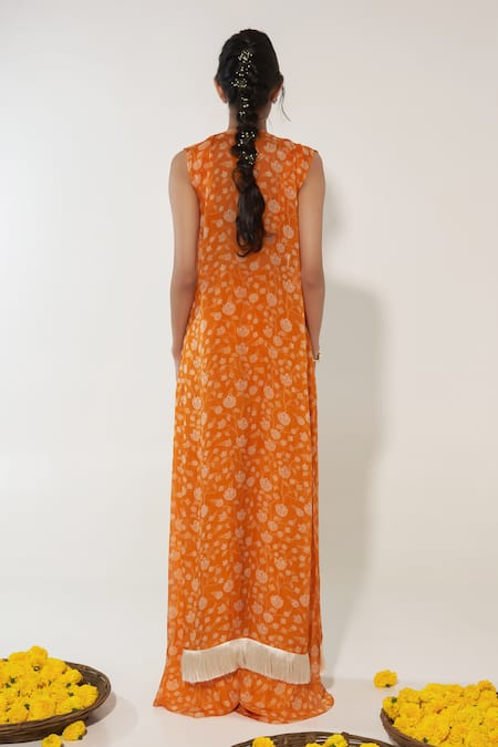 Essay By Sumedha Agrawal Lotus Vine Print Palazzo Set 