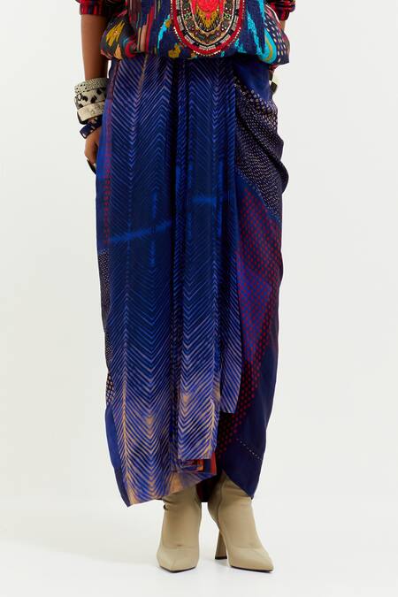 Aseem Kapoor Multi Color Muslin Sequins, Embroidery Round Neck Zahra Sweatshirt And Skirt Set Online at Aza Fashions Aseem Kapoor_Multi Color Muslin Sequins, Embroidery Round Neck Zahra Sweatshirt And Skirt Set _Online_at_Aza_Fashions