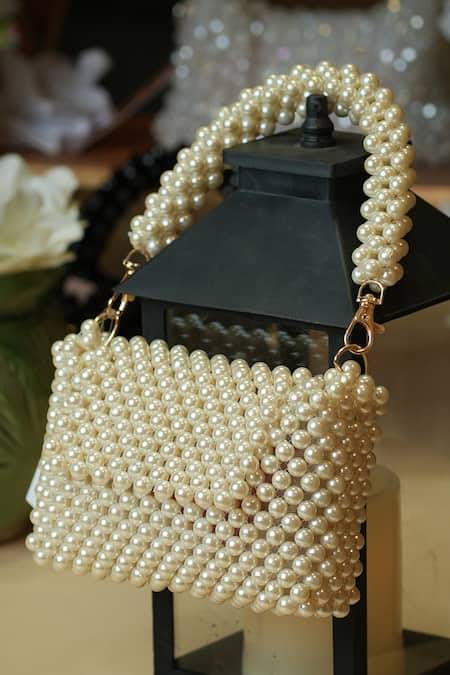 Cilwana Studio Handmade Pearl Embellished Bag 
