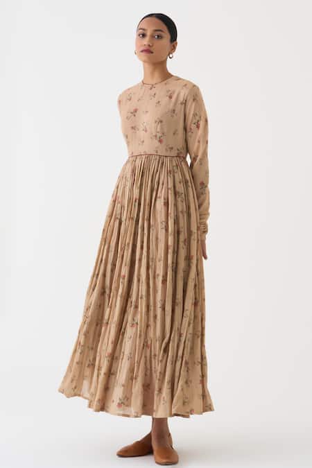 Dot Chintz Floral Pattern Anarkali 