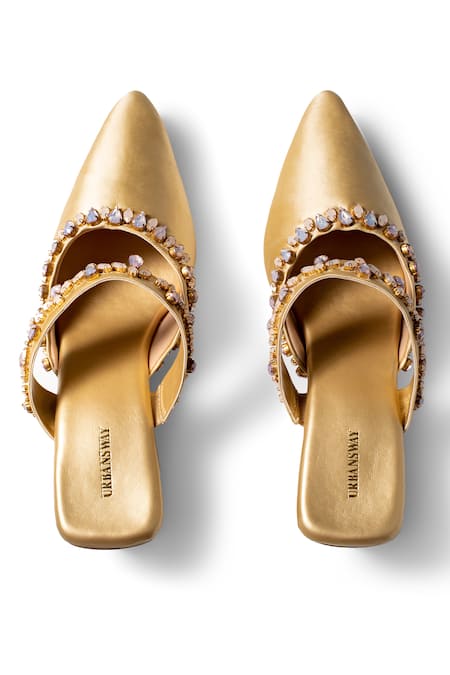 Urbansway Opal Stone Embellished Mules 