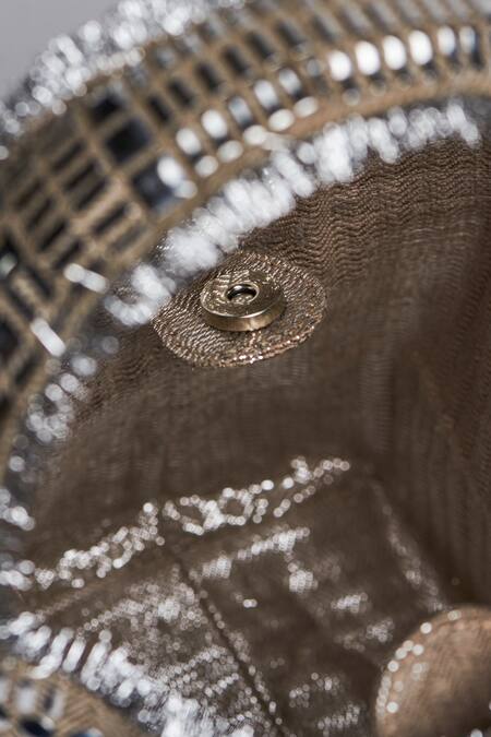 Shop_ETCETERA_Beige Embroidered Metal Geometric Embellished Structured Bag _Online_at_Aza_Fashions