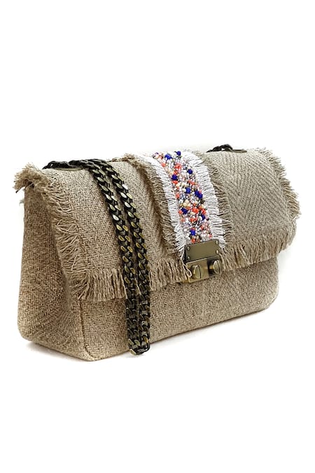 Buy_ETCETERA_Beige Embellished Sparkle Earth Crossbody Bag_Online_at_Aza_Fashions