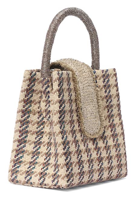 Buy ETCETERA Beige Embellished Sparkle Sand Mini Tote Bag Online at Aza Fashions Buy_ETCETERA_Beige Embellished Sparkle Sand Mini Tote Bag _Online_at_Aza_Fashions