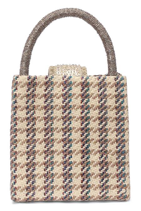 Shop ETCETERA Beige Embellished Sparkle Sand Mini Tote Bag Online at Aza Fashions Shop_ETCETERA_Beige Embellished Sparkle Sand Mini Tote Bag _Online_at_Aza_Fashions