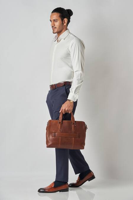 Bubber Blu_Off White Poly Silk Plain Button Down Shirt_Online_at_Aza_Fashions