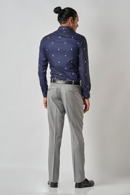 Bubber Blu Yacht Print Shirt 