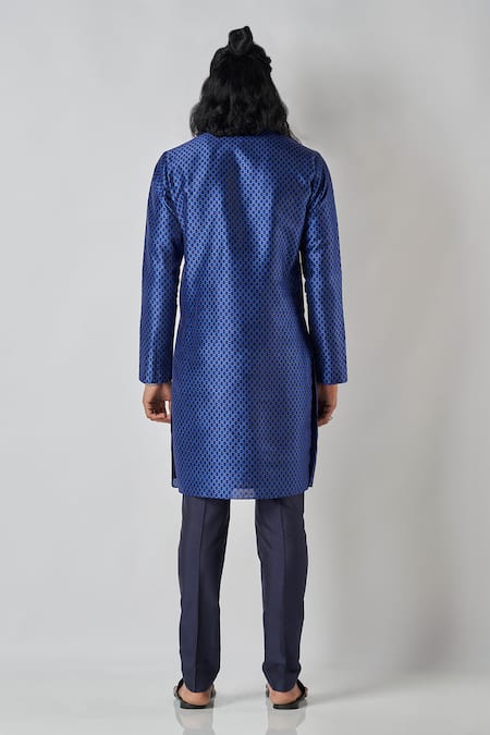 Bubber Blu Sphere Loop Print Kurta 
