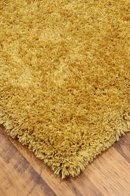Kaleen India Gold 100% Polyester Rectangular-shaped Rug Online at Aza Fashions Kaleen India_Gold 100% Polyester Rectangular-shaped Rug_Online_at_Aza_Fashions