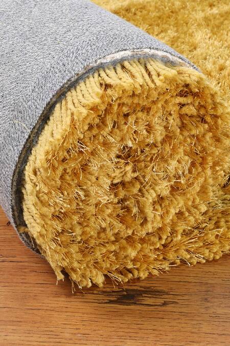 Kaleen India Gold 100% Polyester Rectangular-shaped Rug at Aza Fashions Kaleen India_Gold 100% Polyester Rectangular-shaped Rug_at_Aza_Fashions