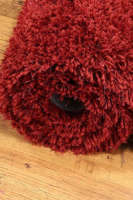 Buy_Kaleen India_Red 100% Polyester Hand-tufted Rectangular-shaped Rug_Online_at_Aza_Fashions