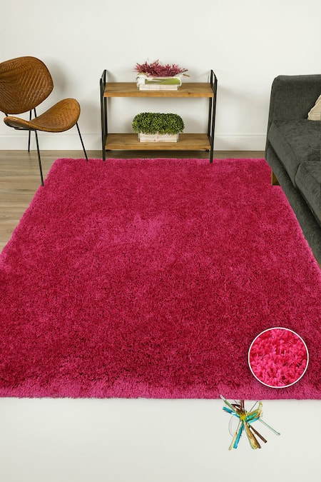 Kaleen India Pink 100% Polyester Hand Tufted Rectangle Shaped Rug