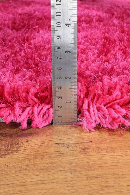 Kaleen India_Pink 100% Polyester Hand Tufted Round Shaped Rug_at_Aza_Fashions