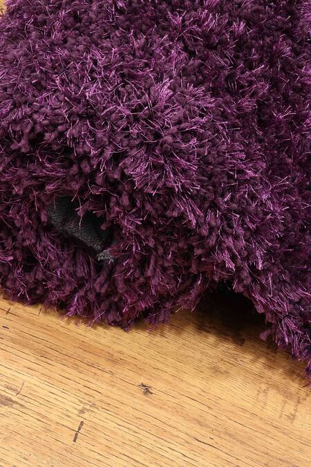 Buy Kaleen India Purple 100% Polyester Hand Tufted Plain Rectangle Shaped Rug Online at Aza Fashions Buy_Kaleen India_Purple 100% Polyester Hand Tufted Plain Rectangle Shaped Rug_Online_at_Aza_Fashions