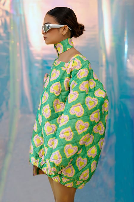 Papa Don't Preach Pret Blinding Hearts Print Bomber Jacket 