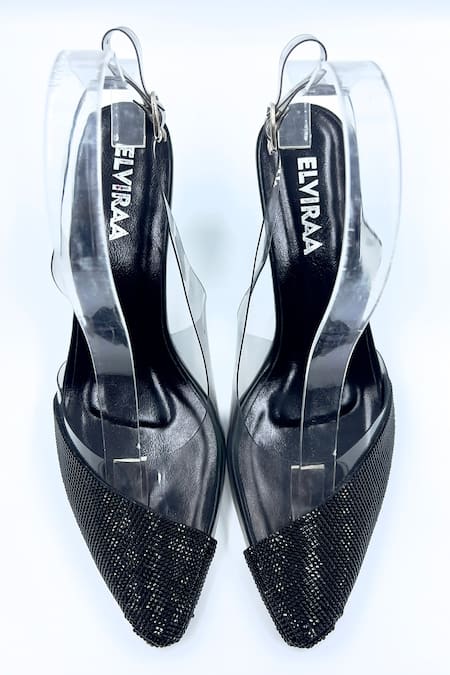 Elviraa By Pranali A Oswal Rhinestone Embellished Pumps 