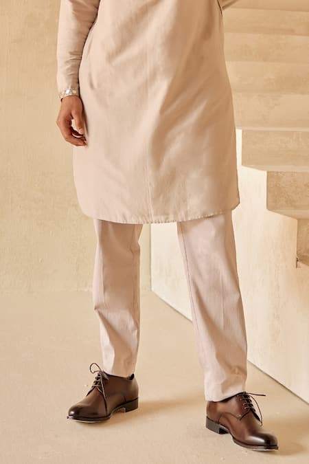 Twenty Nine Beige Silk Embroidery Mirror Kurta And Pant Set Online at Aza Fashions Twenty Nine_Beige Silk Embroidery Mirror Kurta And Pant Set _Online_at_Aza_Fashions