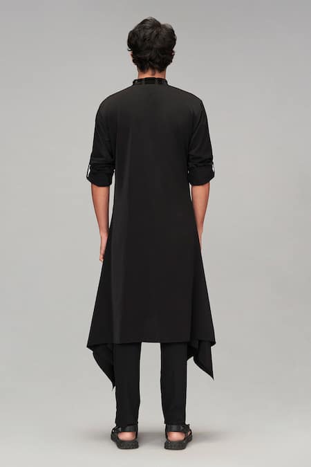 Siddartha Tytler Mesh Broad Placket Kurta With Pant