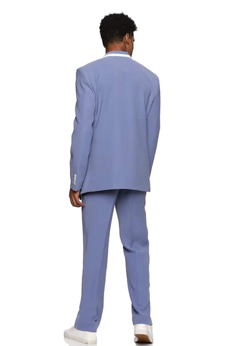 Paresh Lamba Signatures Straight Fit Plain Trouser 