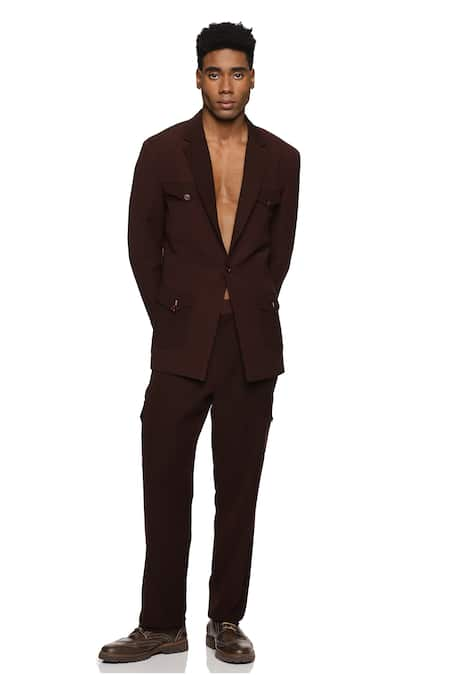 PARESH LAMBA SIGNATURES Patch Pocket Plain Trouser 