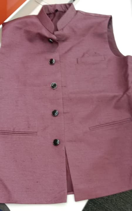 Aryavir Malhotra Mauve Colored Nehru Jacket 