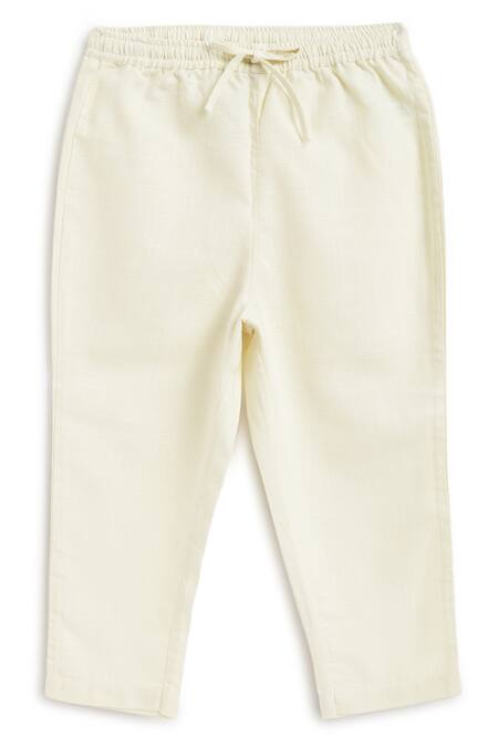 Shop_Tiber Taber_Green Cotton Embroidery Lion Kurta And Pyjama Set _Online_at_Aza_Fashions